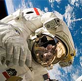 Astronaut on a space walk